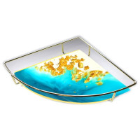 RESIN-PRO - Moule Silicone - Plateau d'Angle + Support Métal
