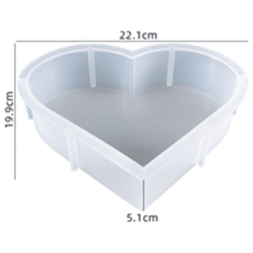 RESIN-PRO - Silicone Mold - Coeur - 19,5x16,5cm