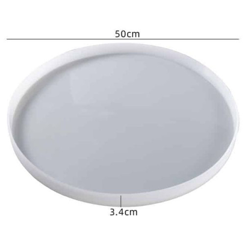 RESIN-PRO - Moule Silicone - Plateau - Cercle / Rond - 50cm