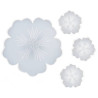 RESIN-PRO - Moule Silicone - Set Plateau Fleurs + 3 Dessous de Verre