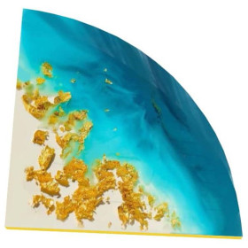 RESIN-PRO - Moule Silicone - Plateau d'Angle - 32cm x 22cm x 1cm