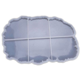 RESIN-PRO - Moule Silicone - 6 Dessous de Verre