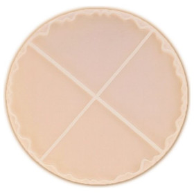 RESIN-PRO - Moule Silicone - 4 Géodes - Dessous de Verres