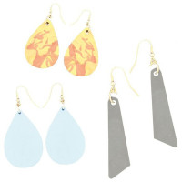 JESMONITE - Moule en Silicone - Boucles d'Oreilles Larme - 15x12x0,5cm