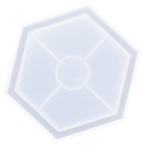 JESMONITE - Silicone Mould - Hexagonal Coaster - 11,5x10cm