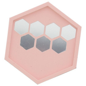 JESMONITE - Moule en Silicone - Dessous de Verre Hexagonal - 11,5x10cm