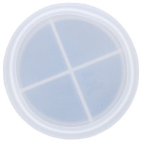 JESMONITE - Moule en Silicone - Dessous de Verre Rond - Ø10x1,5cm
