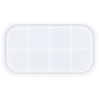JESMONITE - Moule en Silicone - Plateau Rectangulaire - 26,4x15,1x2,2cm