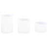 JESMONITE - Moule en Silicone - Porte-Bougies Cylindriques (3 pièces) - Ø5,6cm