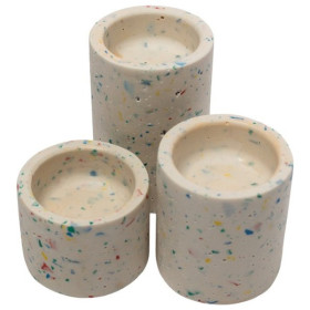 JESMONITE - Silicone Mould - Cylinder Candle Holders (3 pcs) - Ø5,6cm