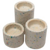 JESMONITE - Silicone Mould - Cylinder Candle Holders (3 pcs) - Ø5,6cm