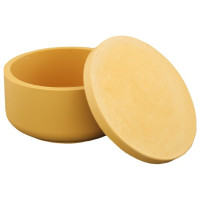 JESMONITE - Silicone Mould - Smooth Low Pot with Lid - Ø10,8x5,3cm