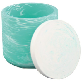 JESMONITE - Moule en Silicone - Pot Haut Lisse + Couvercle - Ø8x7,7cm