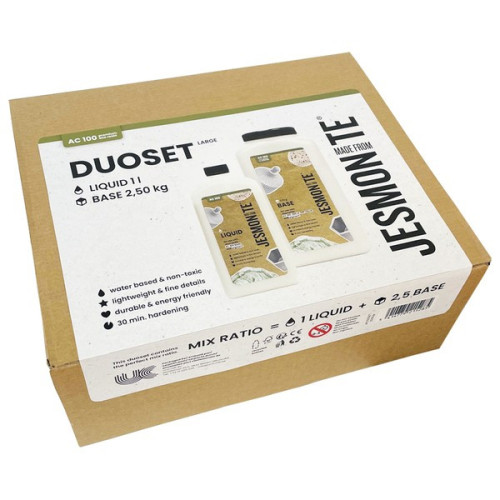 JESMONITE - AC100 Kit - 1L Liquide + 2,5kg Base - 3,5kg
