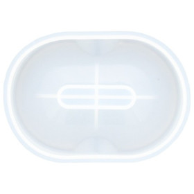 JESMONITE - Silicone Mould - Oval Soap Dish - 12x8,5x2cm