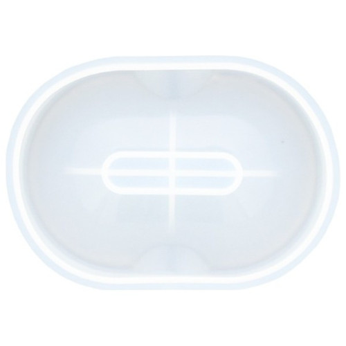 JESMONITE - Moule en Silicone - Porte-savon Ovale - 12x8,5x2cm
