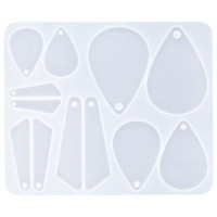 RESLIN - Silicone Mould - Earrings Pendant - 15x12x0,5cm