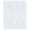 RESLIN - Silicone Mould - Earrings Hoop - 10,6x13x0,3cm