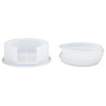 JESMONITE - Silicone Mould - Set Holder for 4 Round Coasters - 11,6x11,6x4cm