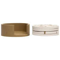 JESMONITE - Silicone Mould - Set Holder for 4 Round Coasters - 11,6x11,6x4cm