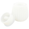 JESMONITE - Moule en Silicone - Rayures Fines Pot Avec Couvercle - 9,8x9,8x8,3cm