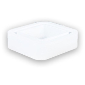 JESMONITE - Moule en Silicone - Base Carrée Pot / Vase - 8,8x8,8x3,5cm