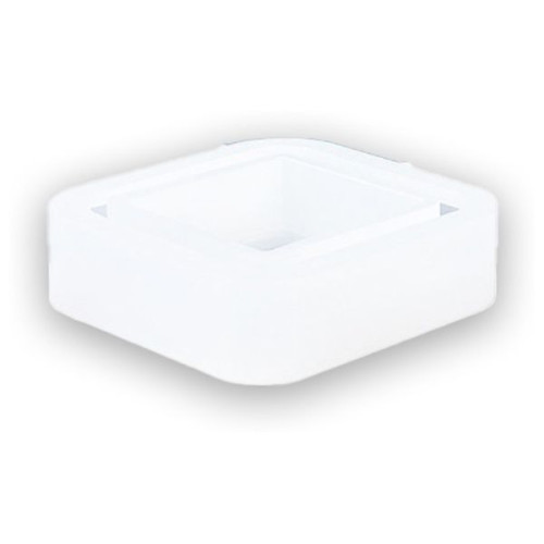 JESMONITE - Moule en Silicone - Base Carrée Pot / Vase - 8,8x8,8x3,5cm