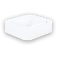 JESMONITE - Moule en Silicone - Base Carrée Pot / Vase - 8,8x8,8x3,5cm
