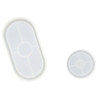 JESMONITE - Moule en Silicone - Ensemble Bol Ovale - 18x9,5x1,6cm