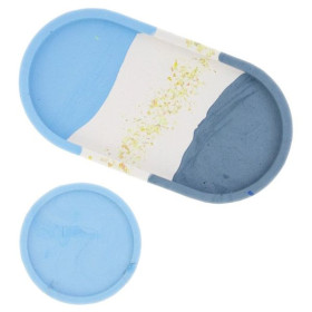 JESMONITE - Moule en Silicone - Ensemble Bol Ovale - 18x9,5x1,6cm