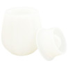 JESMONITE - Moule en Silicone - Thick Rayé Pot Avec Couvercle - 9,8x9,8x8,3cm