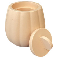 JESMONITE - Moule en Silicone - Thick Rayé Pot Avec Couvercle - 9,8x9,8x8,3cm