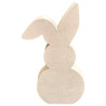 JESMONITE - Moule en Silicone - Lapin Front View - 13x7,5x3,1cm