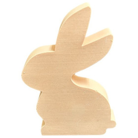JESMONITE - Moule en Silicone - Hare Side View - 12x8,6x3,1cm