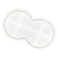 JESMONITE - Moule en Silicone - Double Peanut-shaped Dish - 20,6x12,3x1,6cm