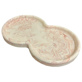 JESMONITE - Silicone Mould - Double Peanut-shaped Dish - 20,6x12,3x1,6cm