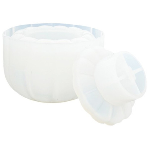 JESMONITE - Silicone Mould - Pumpkin with Lid - 5,7x10x6,5cm