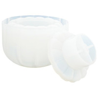 JESMONITE - Moule en Silicone - Citrouille Avec Couvercle - 5,7x10x6,5cm