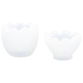 JESMONITE - Moule en Silicone - 2-part Œuf - 3,4x4,1x9,8cm