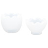 JESMONITE - Moule en Silicone - 2-part Œuf - 3,4x4,1x9,8cm