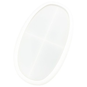JESMONITE - Moule en Silicone - Irrégulier Coupelle Ovale S - 19,4x11,8x1,8cm