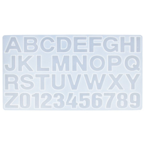 JESMONITE - Silicone Mould - ABC & Numbers - 36x19,4x2cm