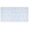 JESMONITE - Moule en Silicone - Abc & Chiffres - 36x19,4x2cm