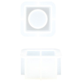 JESMONITE - Silicone Mould - Small Cube Candle Holder - 7,1x7,1x4,1cm