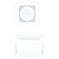JESMONITE - Moule en Silicone - Petit Cube Bougeoir - 7,1x7,1x4,1cm