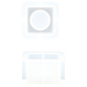 JESMONITE - Silicone Mould - Small Cube Candle Holder - 7,1x7,1x4,1cm