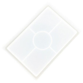 JESMONITE - Moule en Silicone - Plateau Rectangulaire - 15,5x11x2cm