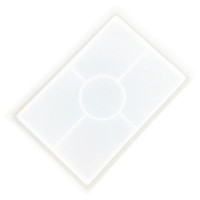 JESMONITE - Moule en Silicone - Plateau Rectangulaire - 15,5x11x2cm