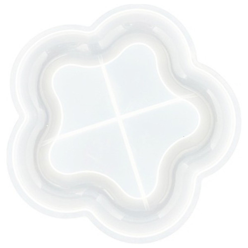 JESMONITE - Silicone Mould - Flower-shaped Dish - 15,8x14,9x1,7cm