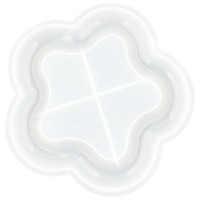 JESMONITE - Silicone Mould - Flower-shaped Dish - 15,8x14,9x1,7cm